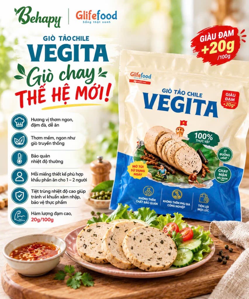 Giò Tảo Chile Vegita 200g