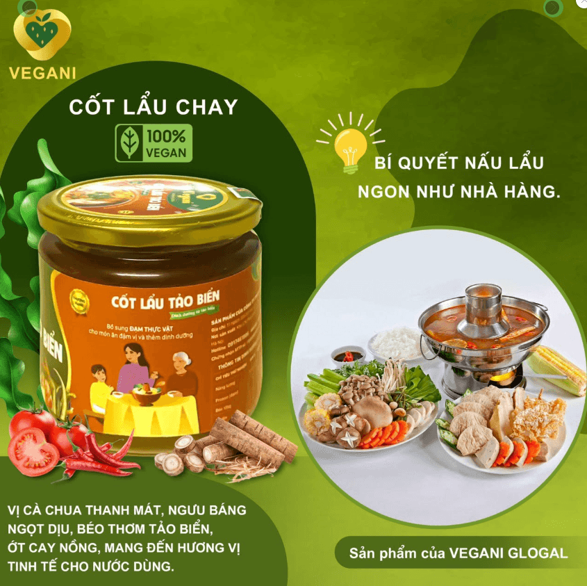 Cốt lẩu Tảo biển (Cốt lẩu chay) - 250gr