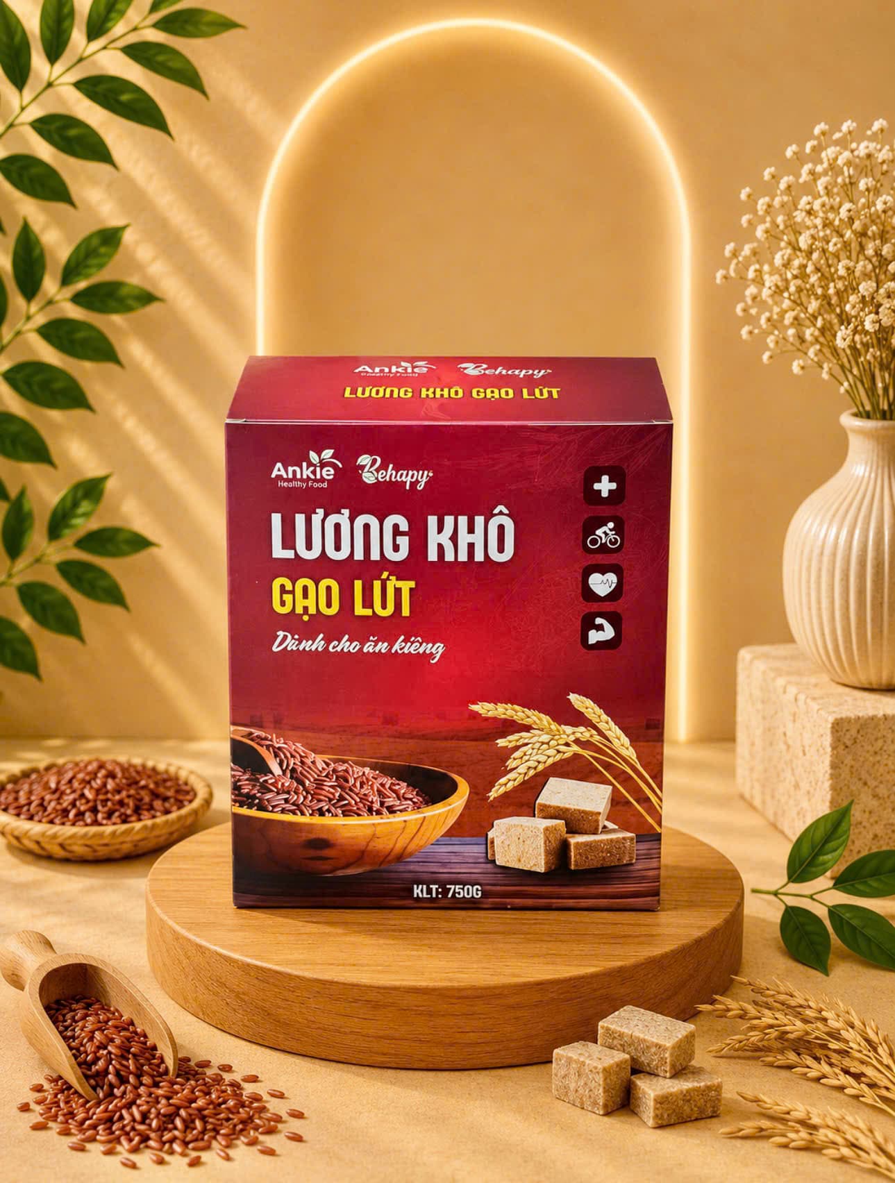 Lương Khô Gạo Lứt ANKIE & BEHAPY - 700gr