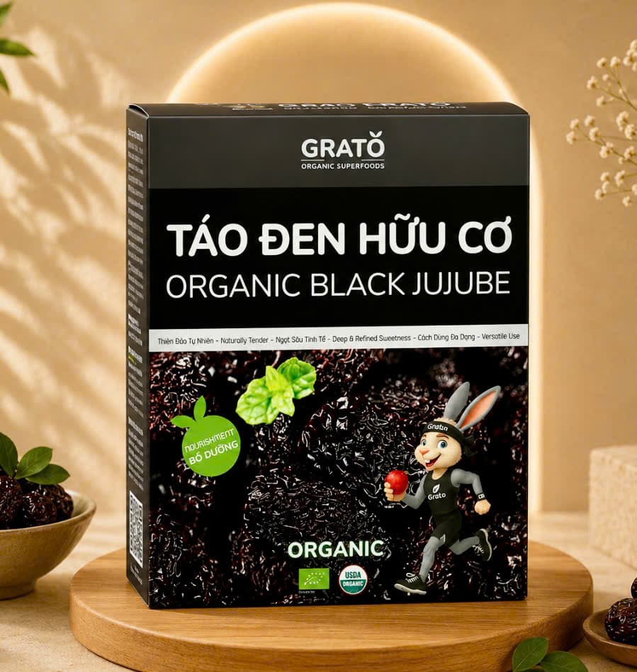 Táo Đen Organic Grato 500g