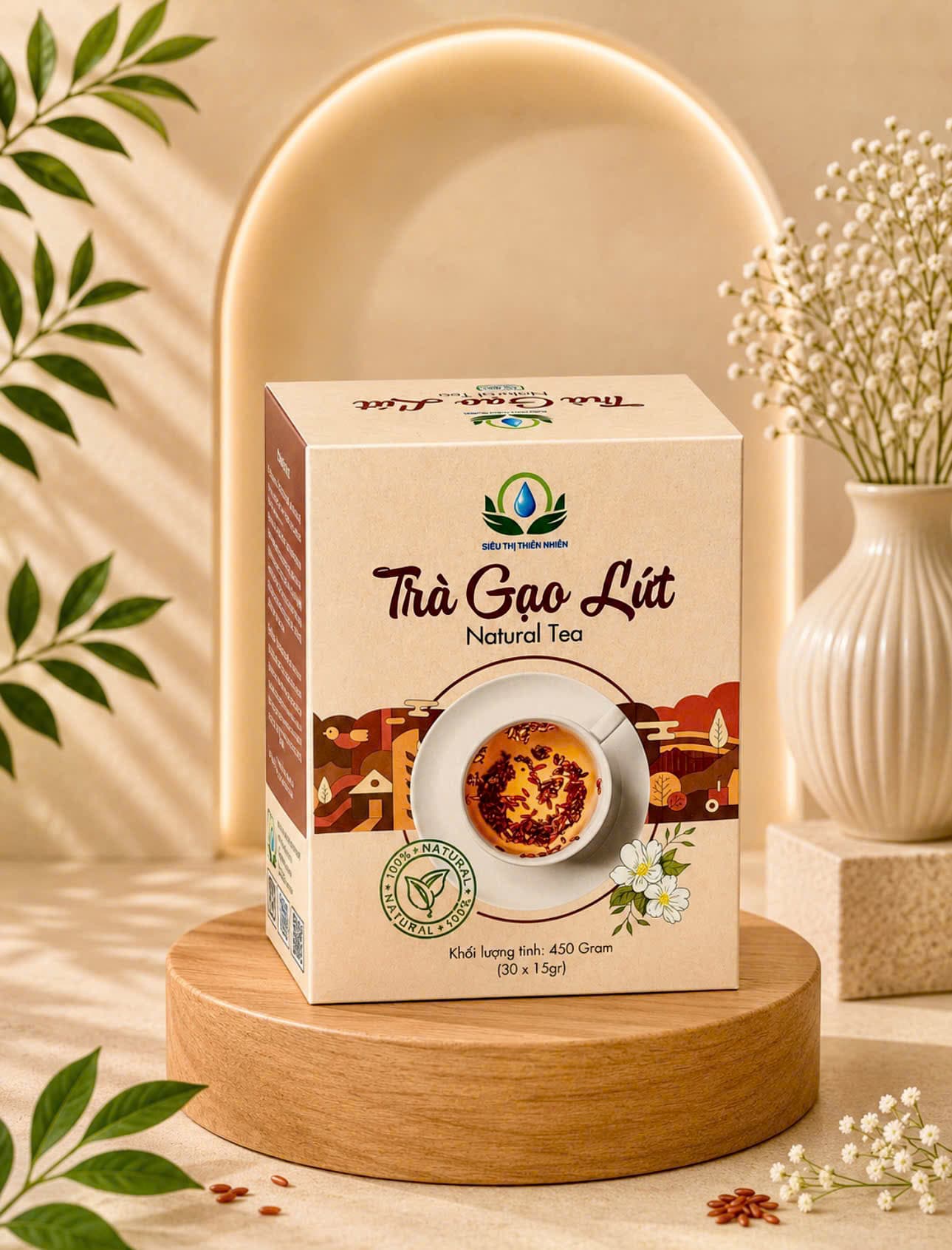 Trà Gạo Lứt 450gr